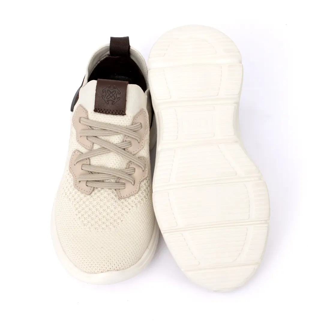 Kids Smart Casual Sneakers In Knitted Upper